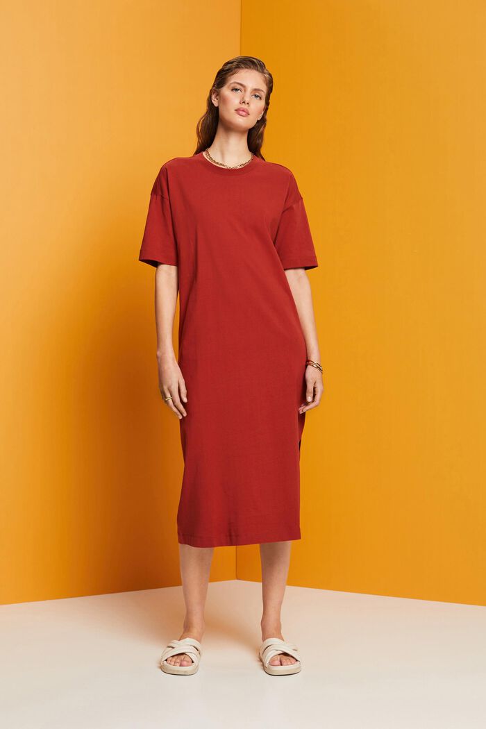 T-Shirt-Kleid in Midilänge