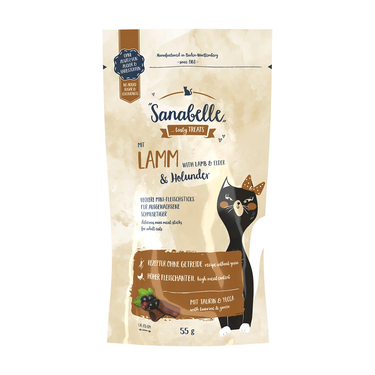 Sanabelle Katzensnack Lamm & Holunder 55g kaufen