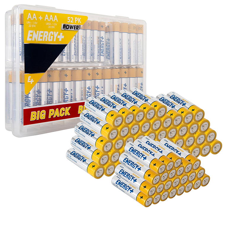 Energy Batteri AA/AAA 52-pk, Power Energy