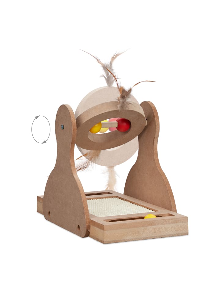 relaxdays Kratzspielzeug in Natur - (B)17 x (H)30 x (T)30 cm günstig kaufen onesize