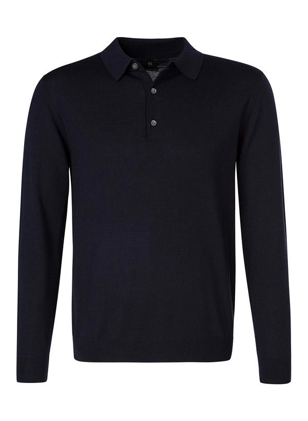 BOGGI MILANO, Pullover, Merinowolle extrafein, navy