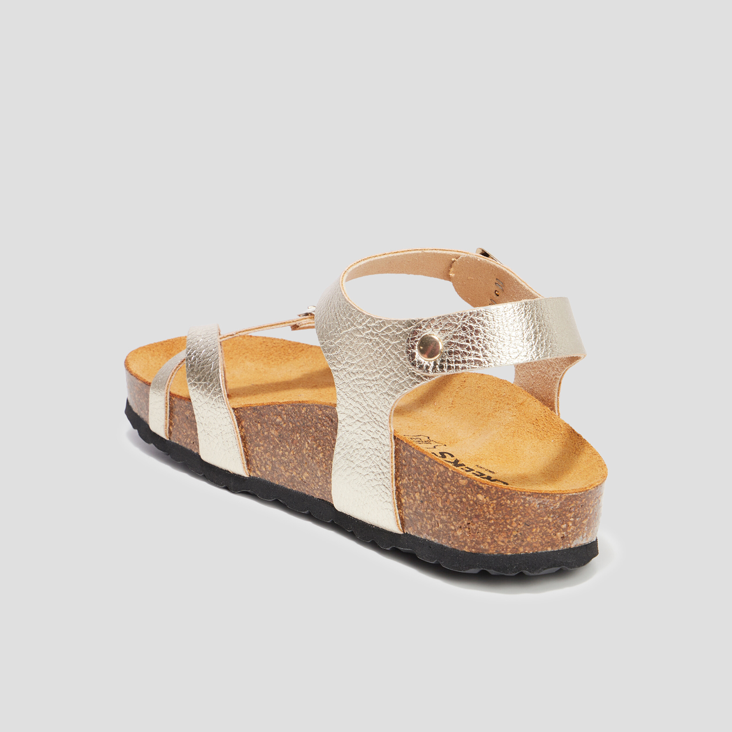 Sandales à brides Creeks jaune or femme | La Halle
