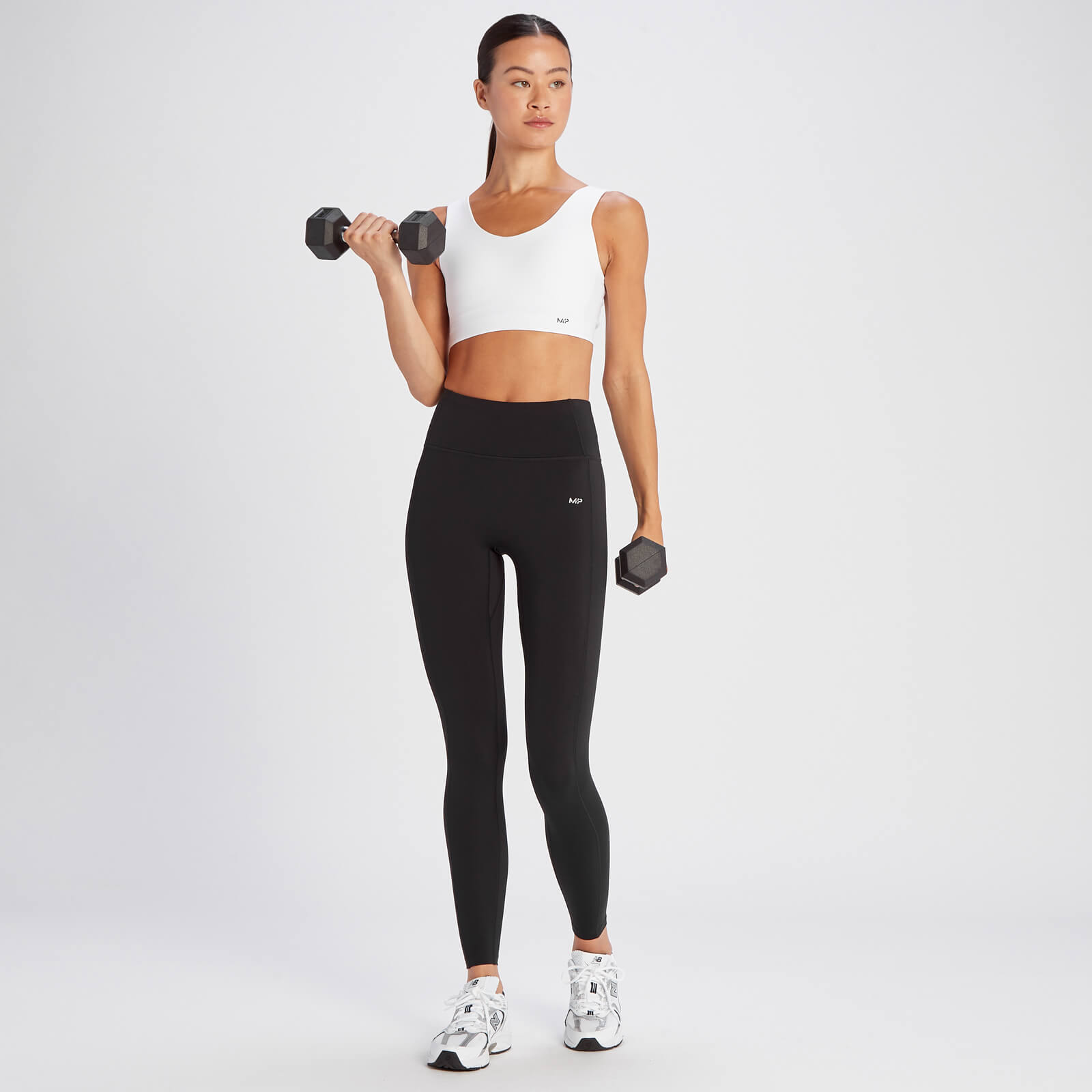 Brassière de sport MP Tempo Basics pour femmes – Blanc