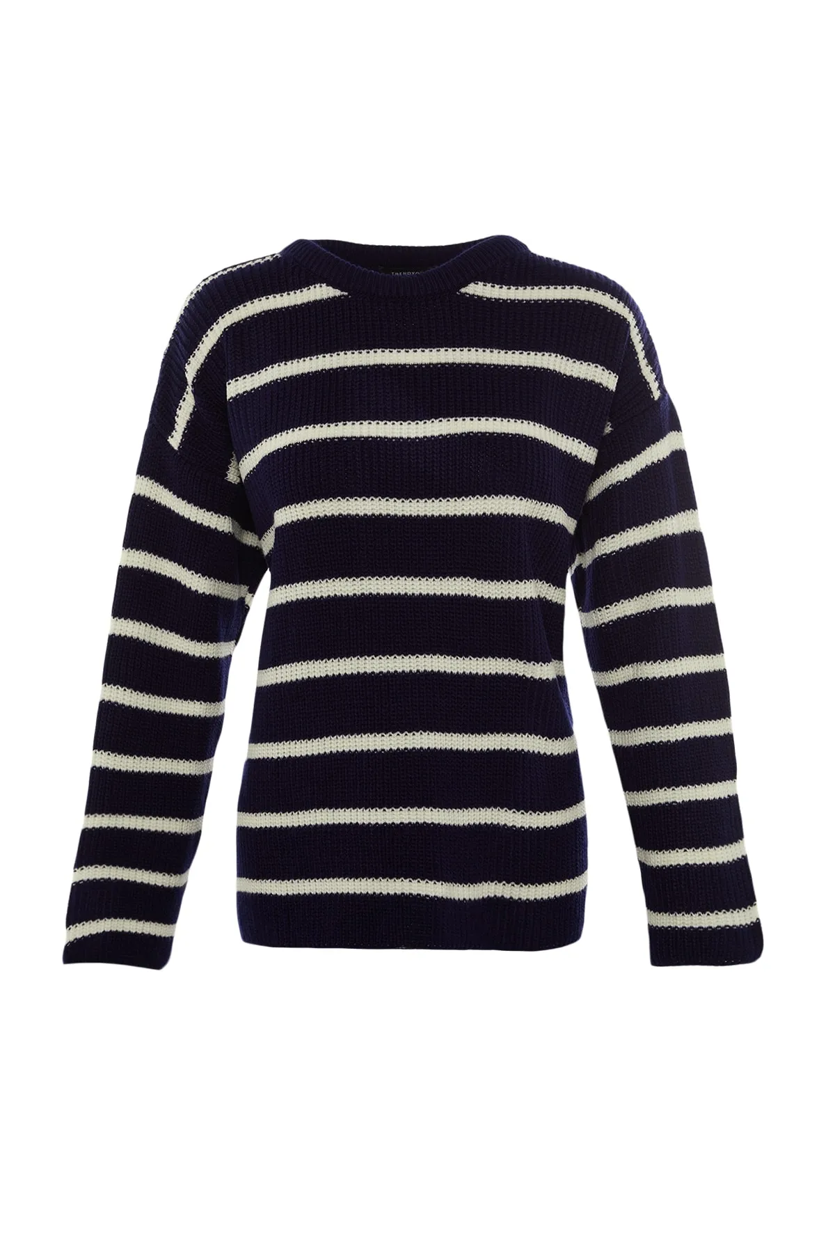 Trendyol Collection  Marineblauer Strickpullover mit weiter Passform TWOAW23KZ00720