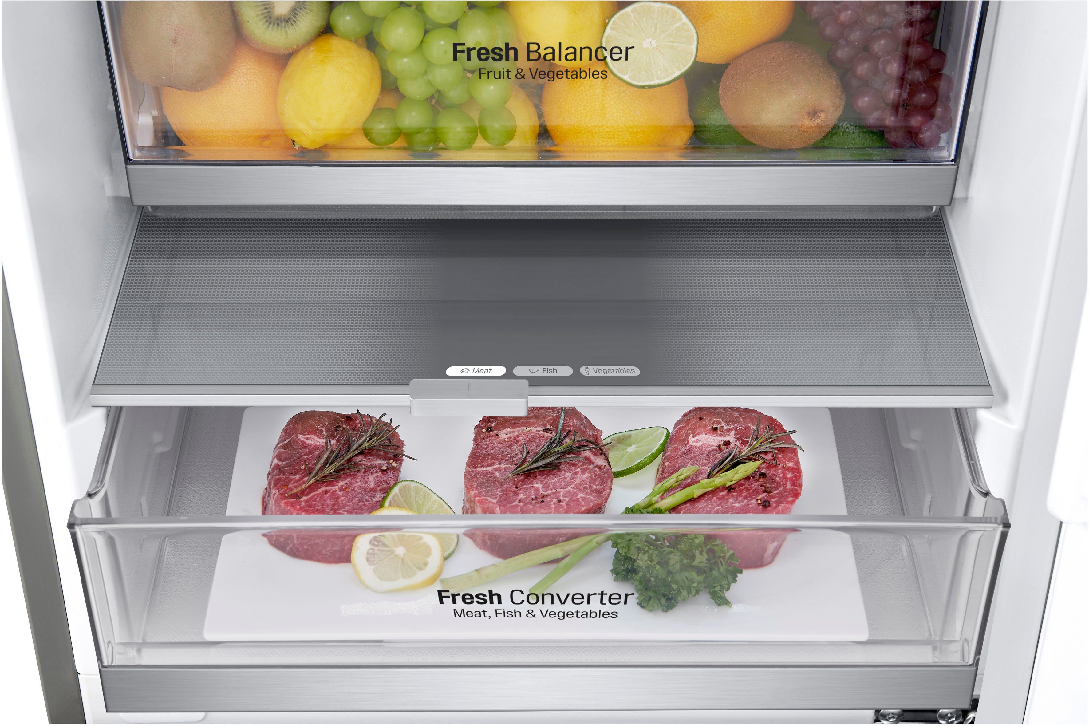 LG Kühl-/Gefrierkombination GBB92STBAP, 203 cm hoch, 59,5 cm breit