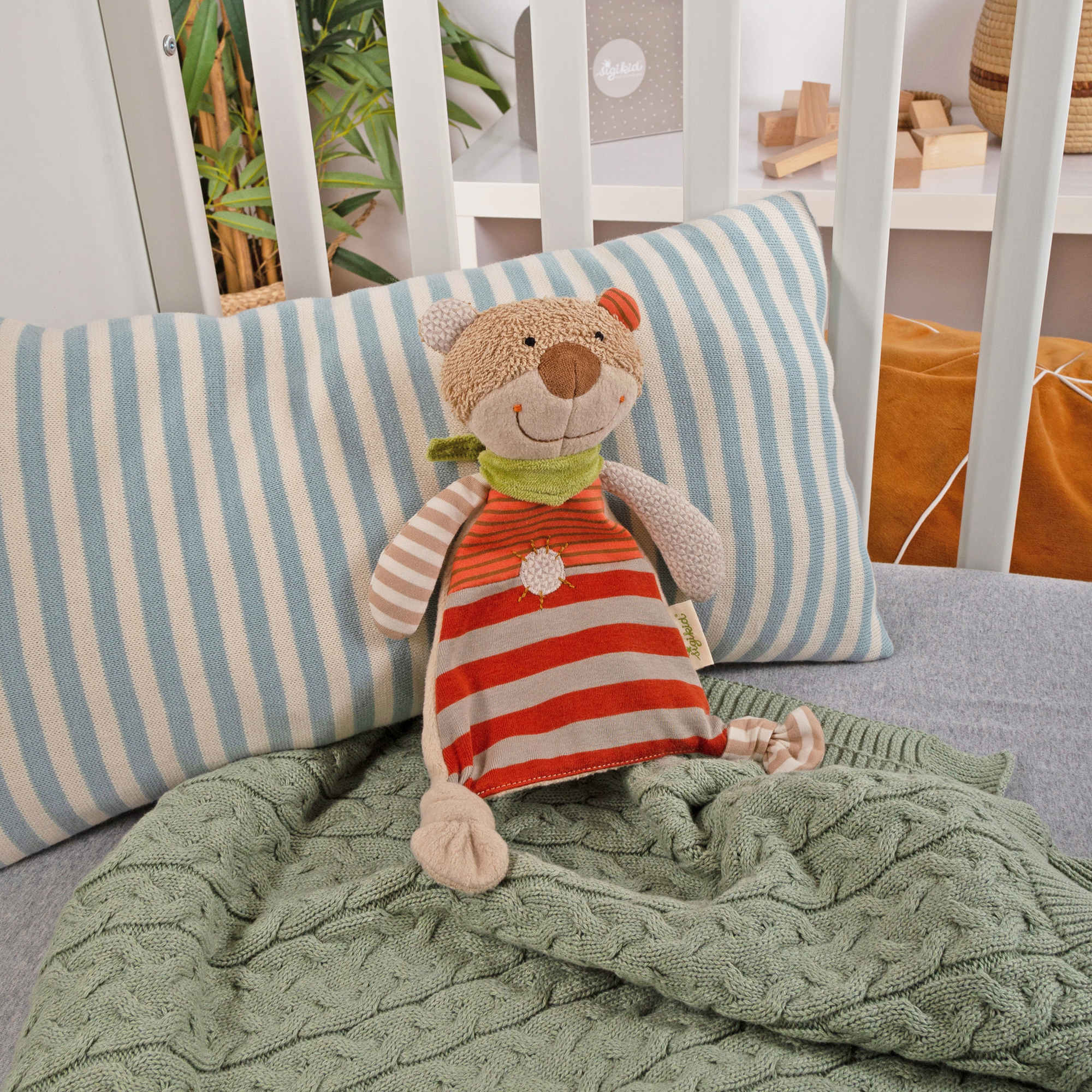 Schnuffeltuch Bär GREEN Organic Collection
