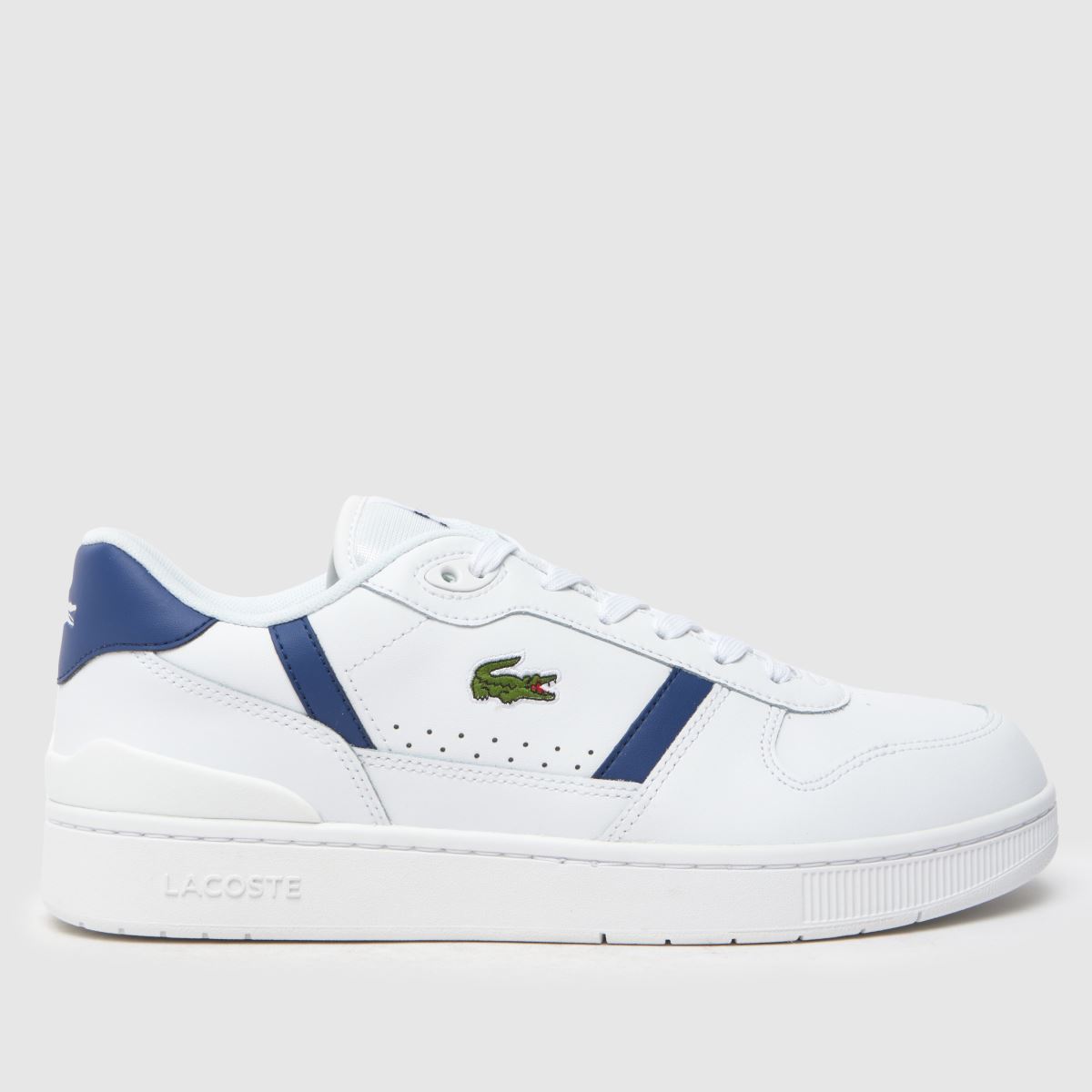 Lacoste – Vitt och marinblått set med t-clips