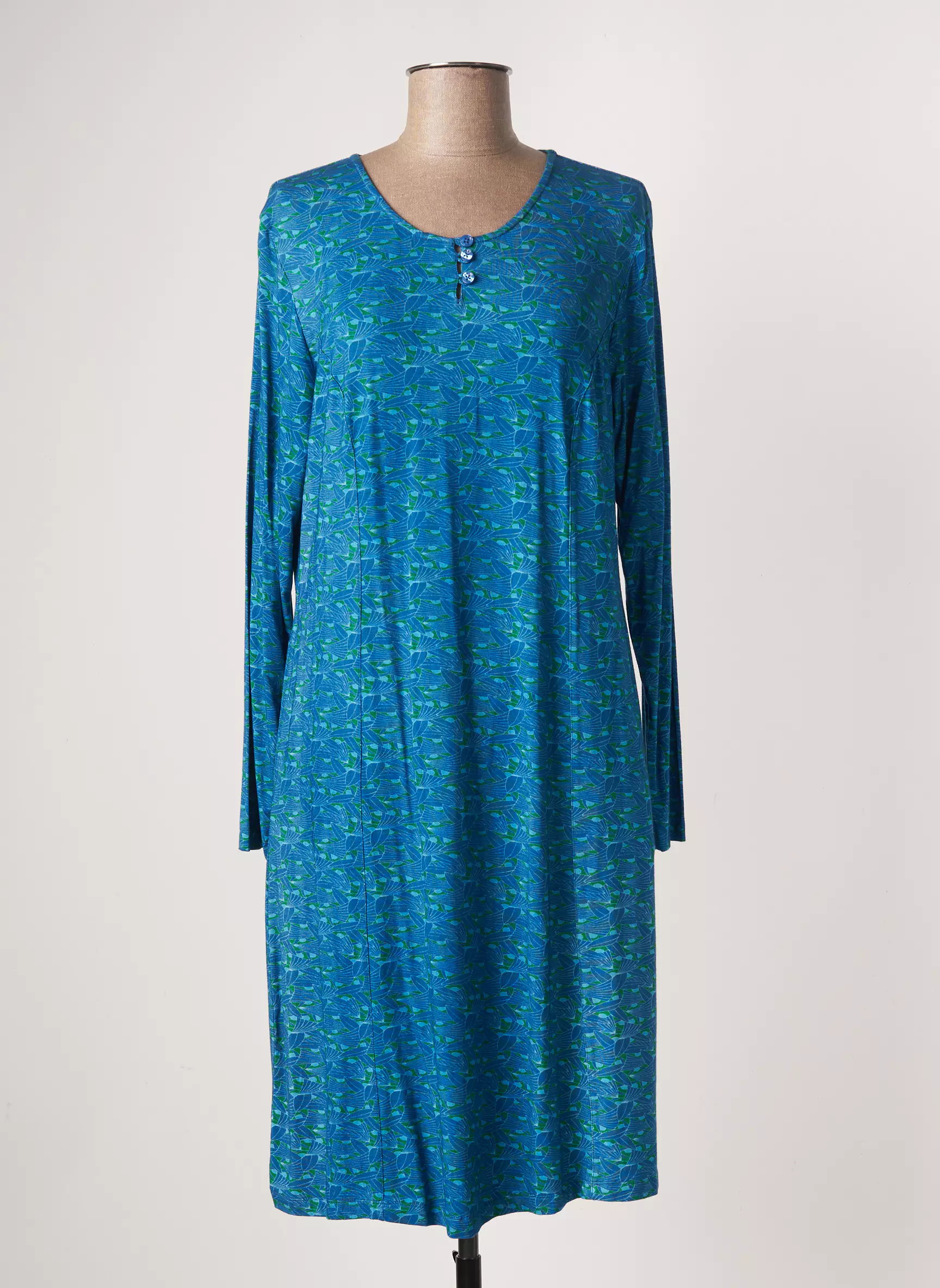 Agathe   Louise Robes Mi Longues Femme couleur bleu
