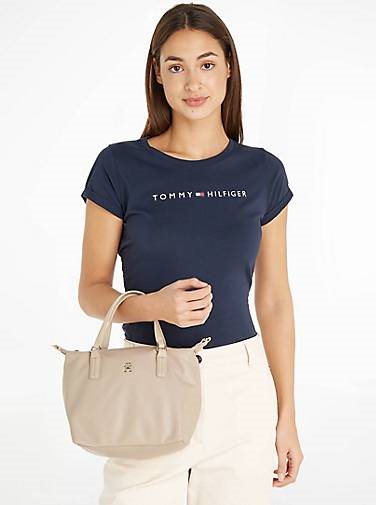 TOMMY HILFIGER Damen Henkeltasche POPPY PLUS SMALL TOTE