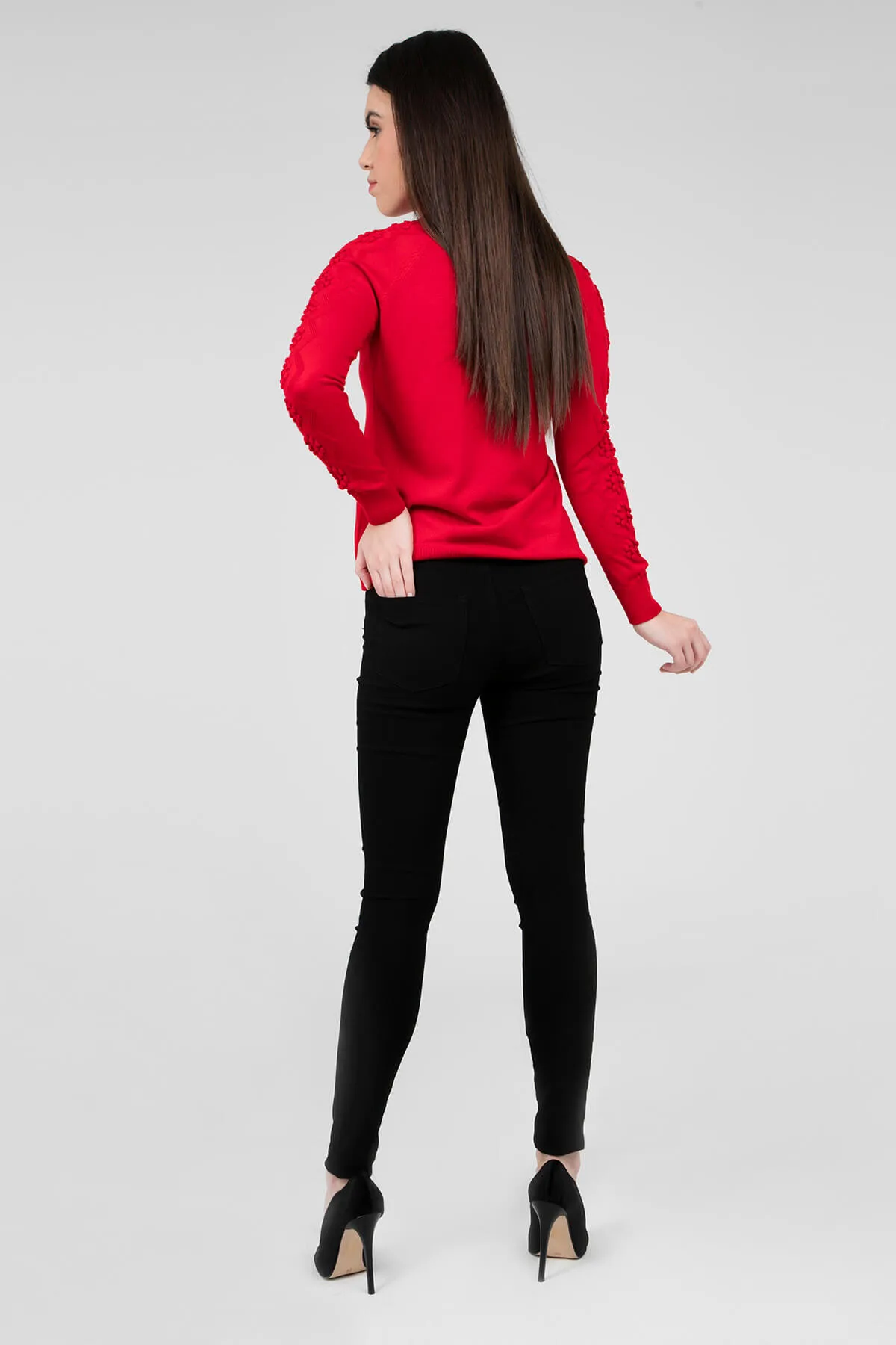 PIECES  Schwarze Strumpfhose mit hoher Taille für Damen Jeans17080560 PCHIGHSKIN