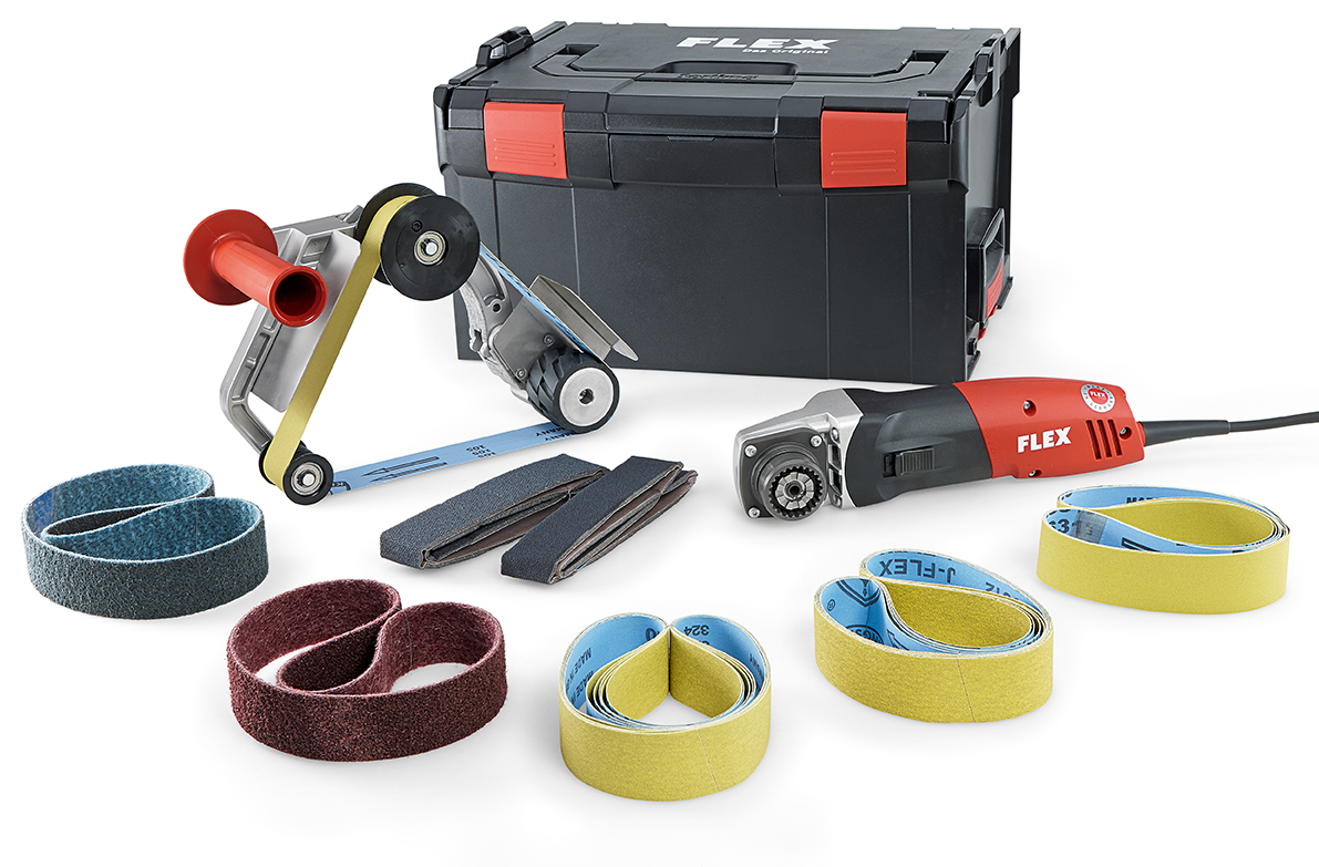 Flex-tools 433446 BRE 14-3 125 Set Mașină de satinat