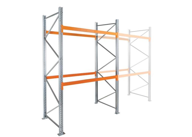 MANORGA Starterregal mit 2 Ebenen Epsirack Vormontiert  2.700 x 1.100 x 4.500 mm