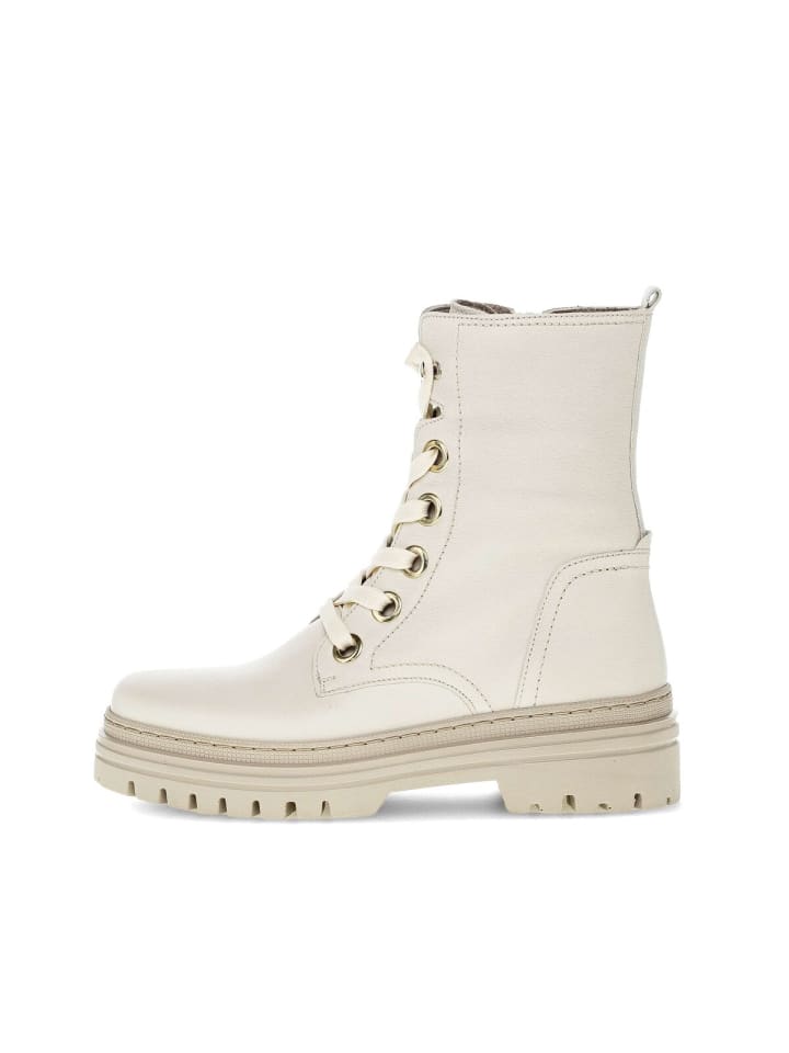 Gabor Fashion Schnürstiefeletten in beige günstig kaufen