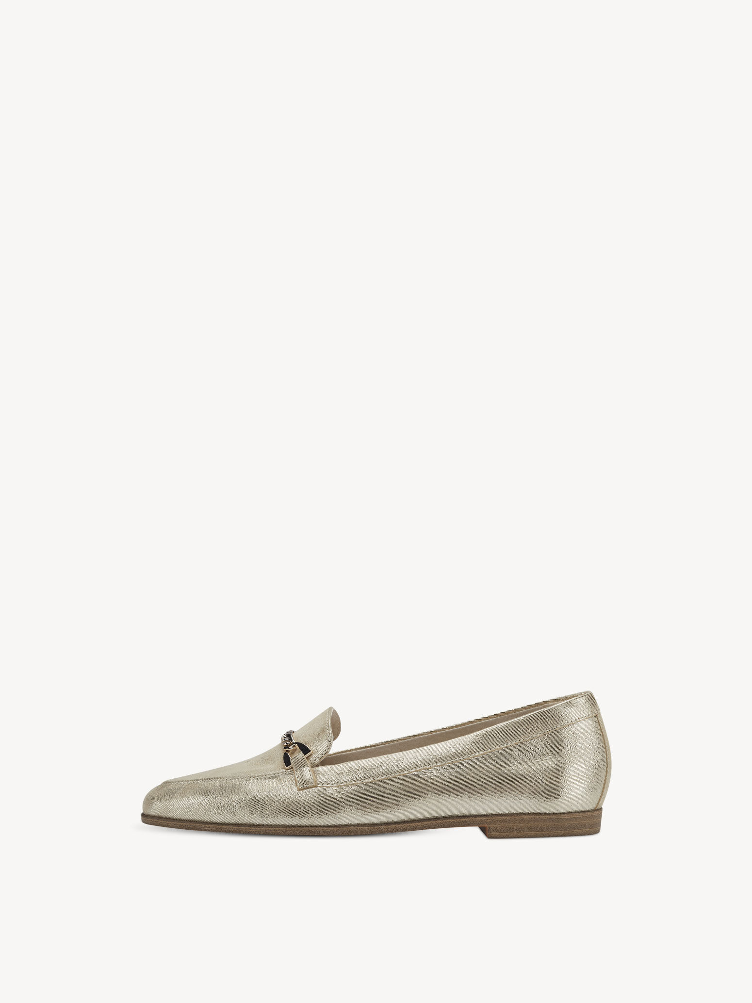 Slipper en cuir - métallique