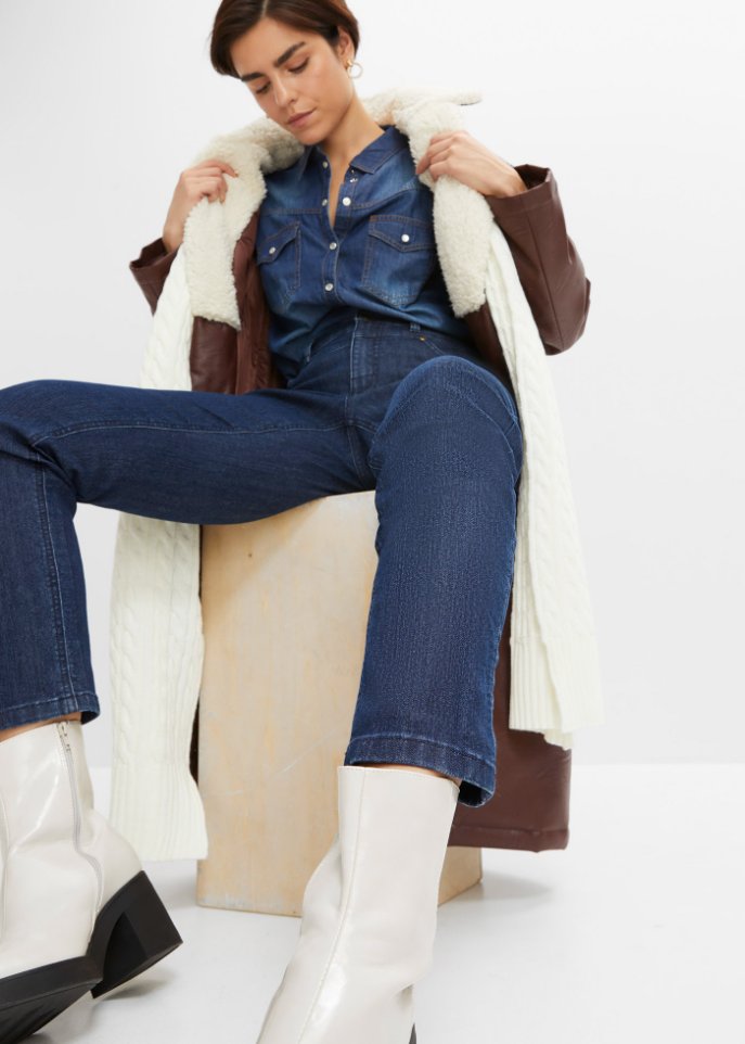 Komfort-Stretch-Jeans, Straight Fit