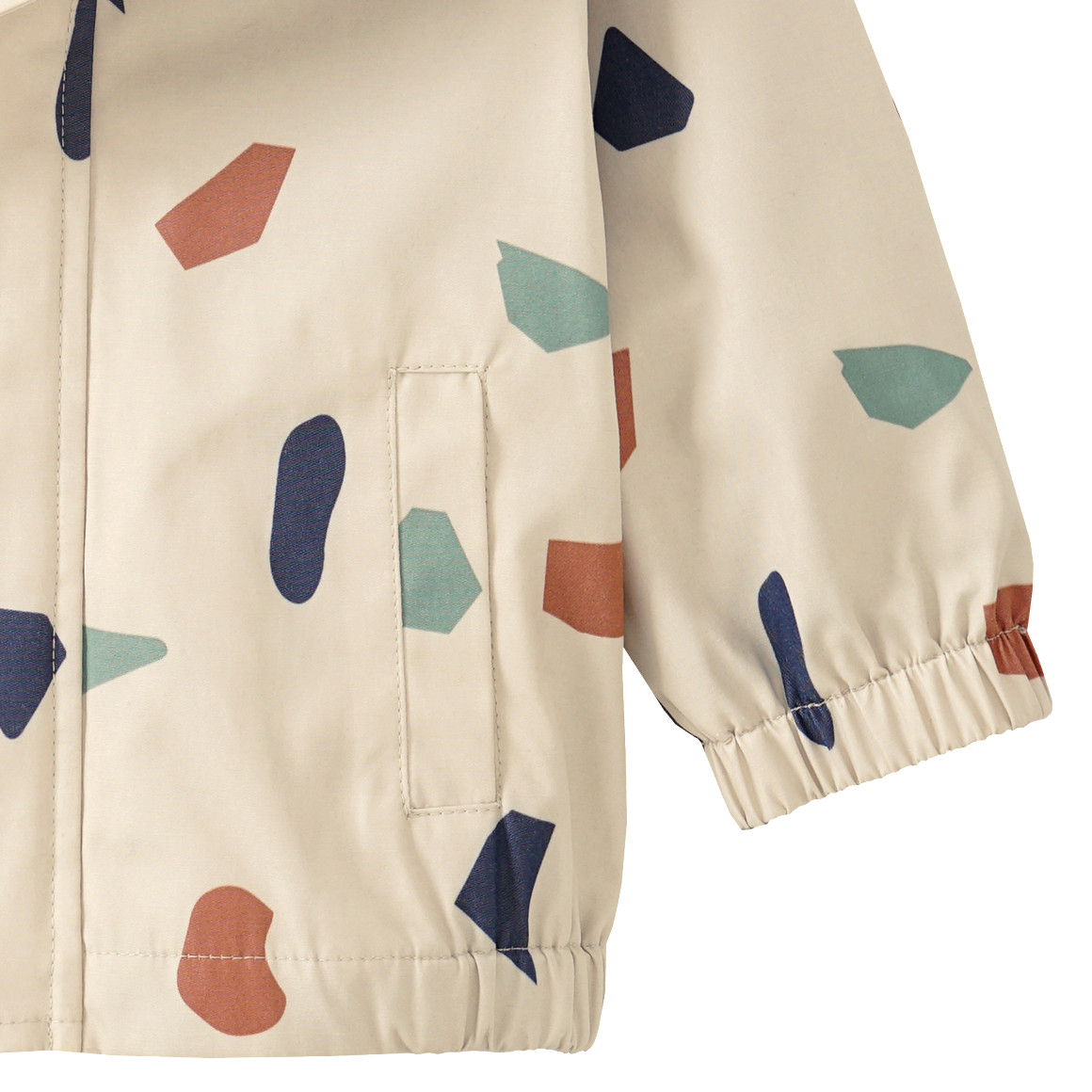Baby Regenjacke mit grafischem Allover-Print