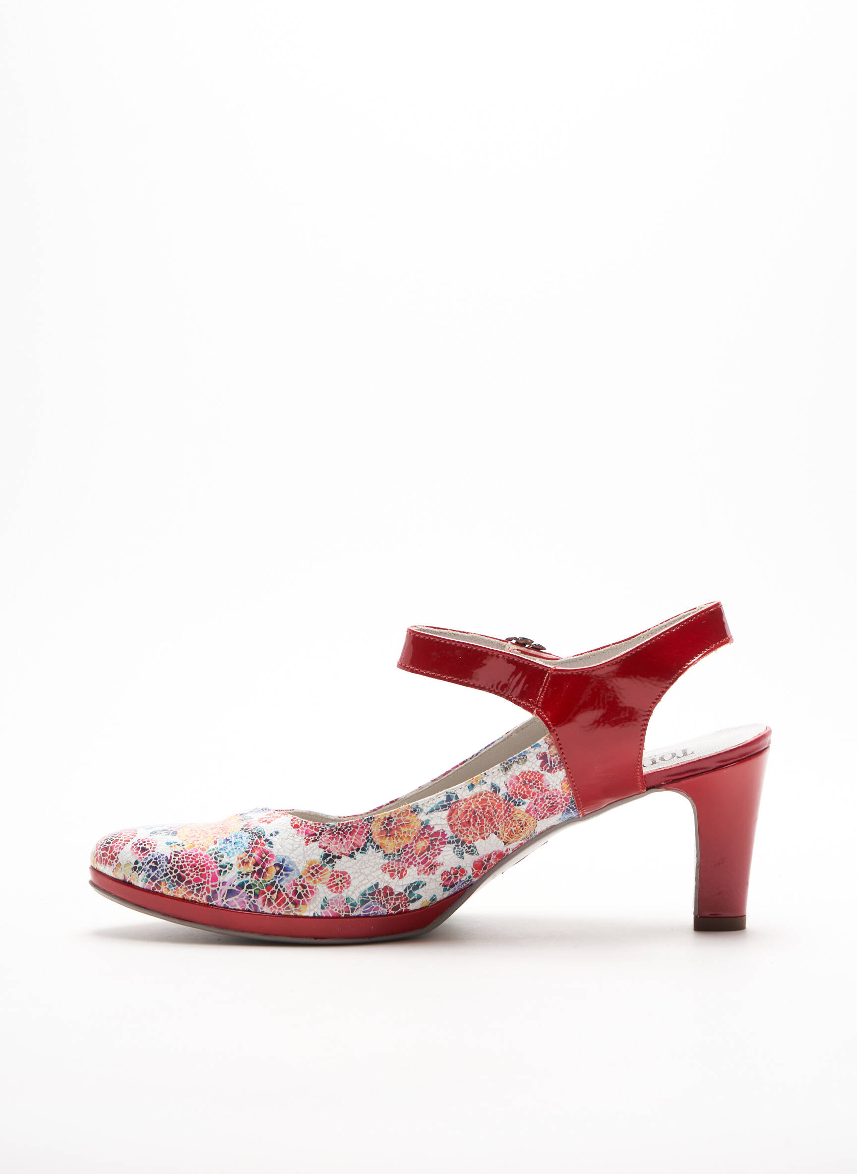 Un Tour En Ville Sandales Nu Pieds Femme couleur rouge