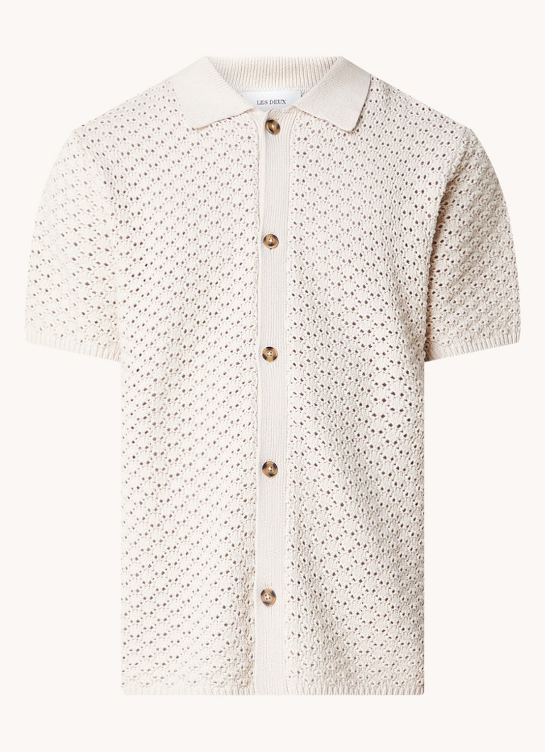 Două cămăși Gideon Classic Fit cu model tricotat