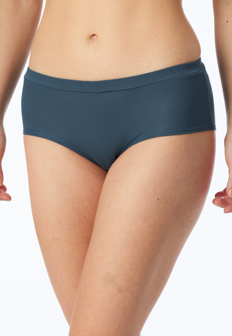 Panty Doppelripp Organic Cotton jeansblau - Pure Rib