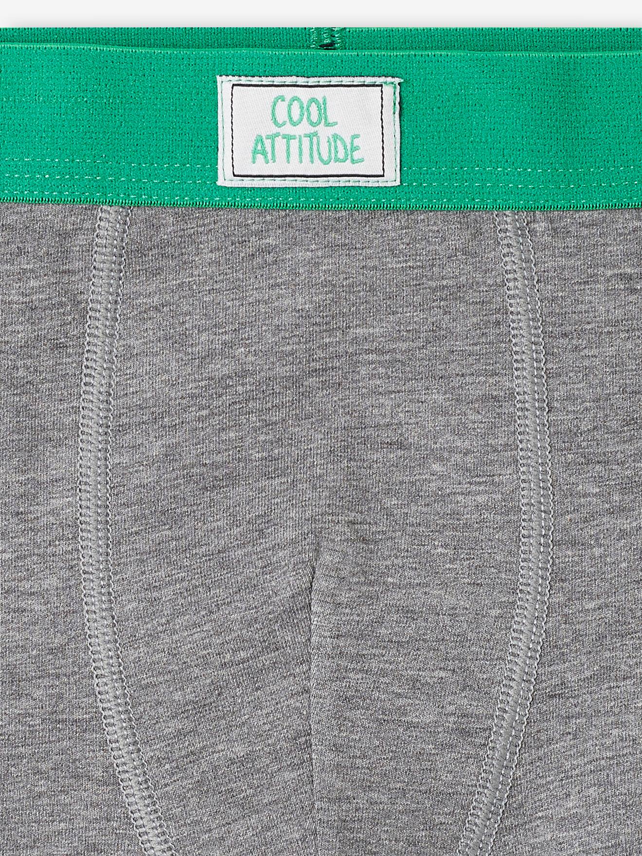 Vertbaudet 5er-Pack Jungen Boxershorts aus Stretch, Skater - grün
