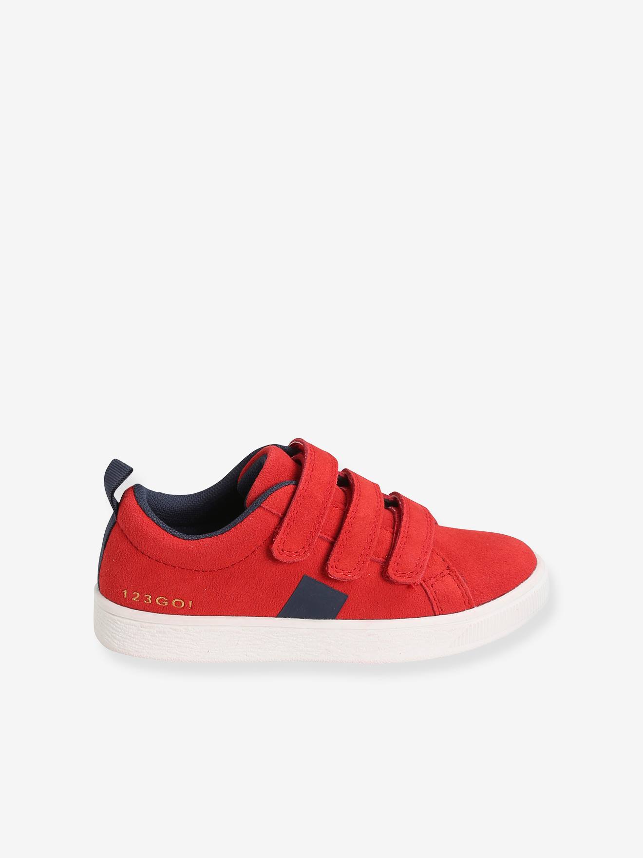 Vertbaudet Jungen Klett-Sneakers - bordeaux