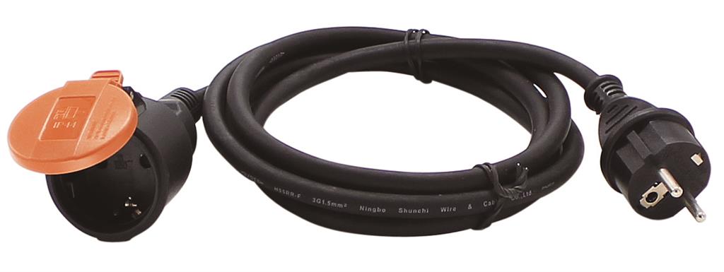 Relectric ELEC493128 PRO Verlängerungskabel 5 m, einzeln, 3 x 1,5 mm