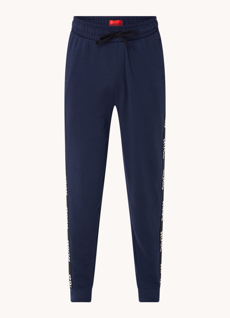 Pantaloni de trening slim fit HUGO BOSS cu logo în dungi