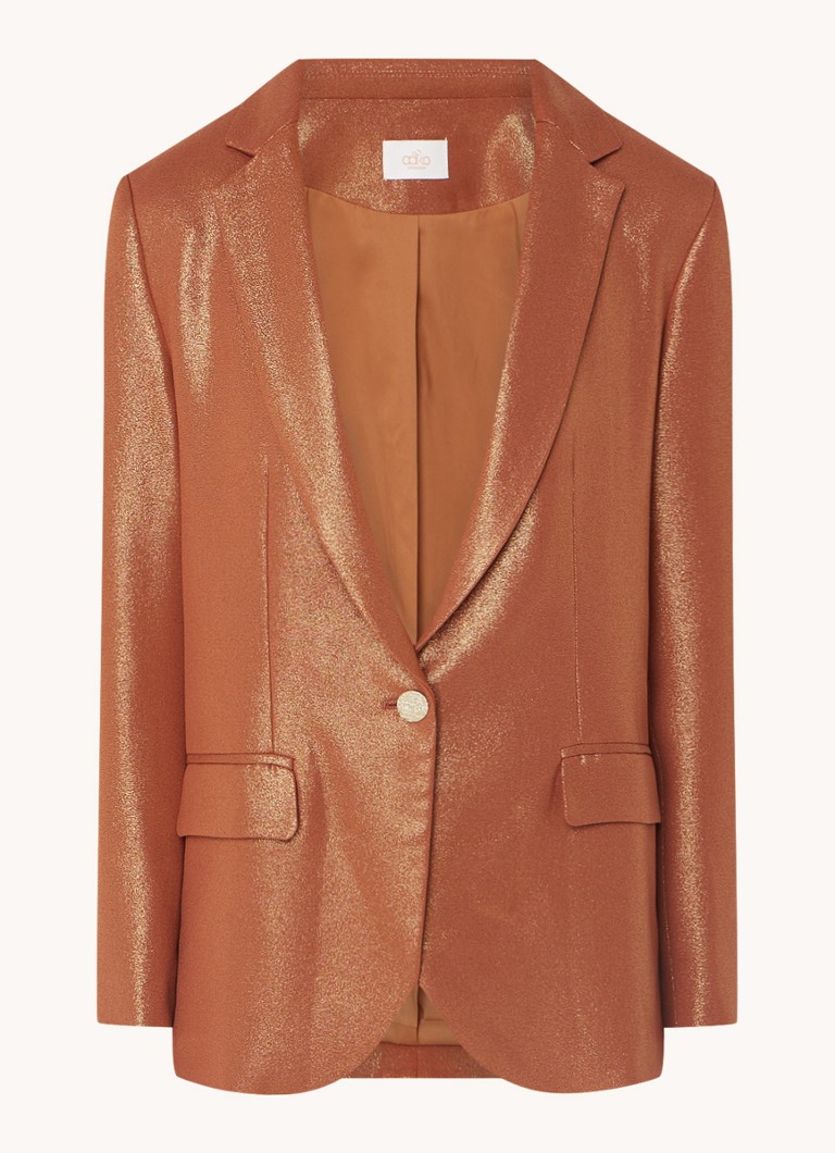 Sacou Aaiko din lurex înalt cu buzunare cu clapă