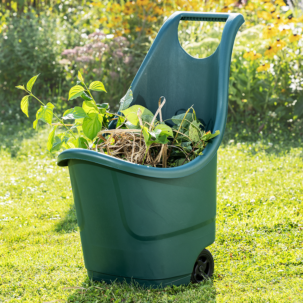 Natural Ideas Garten Trolley 50 Liter, grün