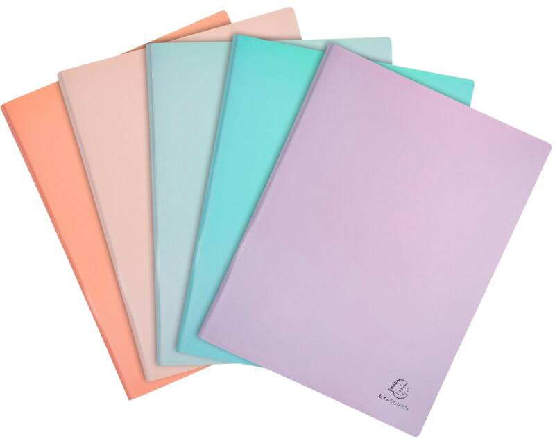 Exacompta Aquarel Präsentationsmappe 20 Taschen DIN A4 Farbig sortiert 20 Stück