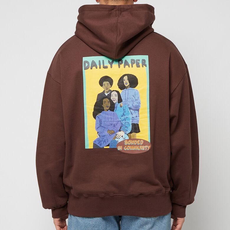 Daily Paper Horizo Hoodie chocolate brown