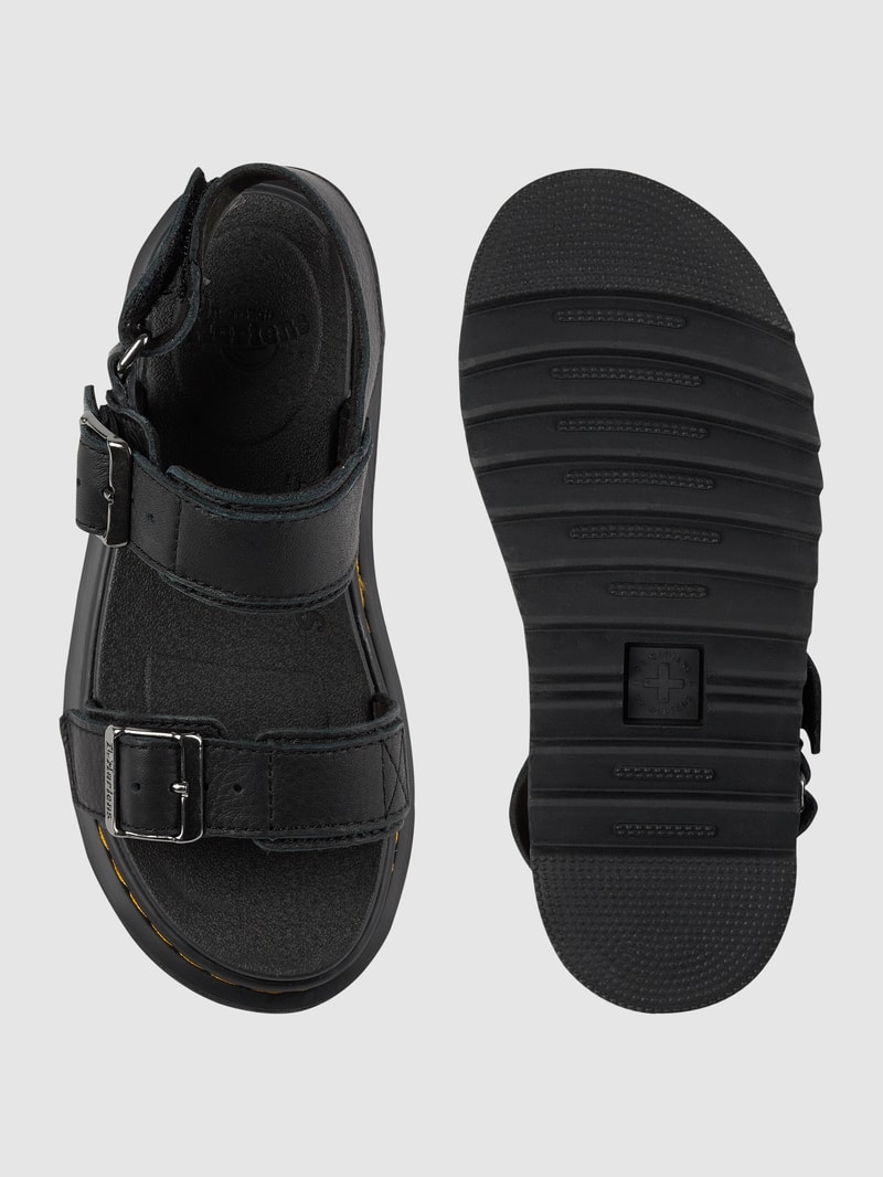 Sandalen aus Leder Modell 'Kyle' in schwarz