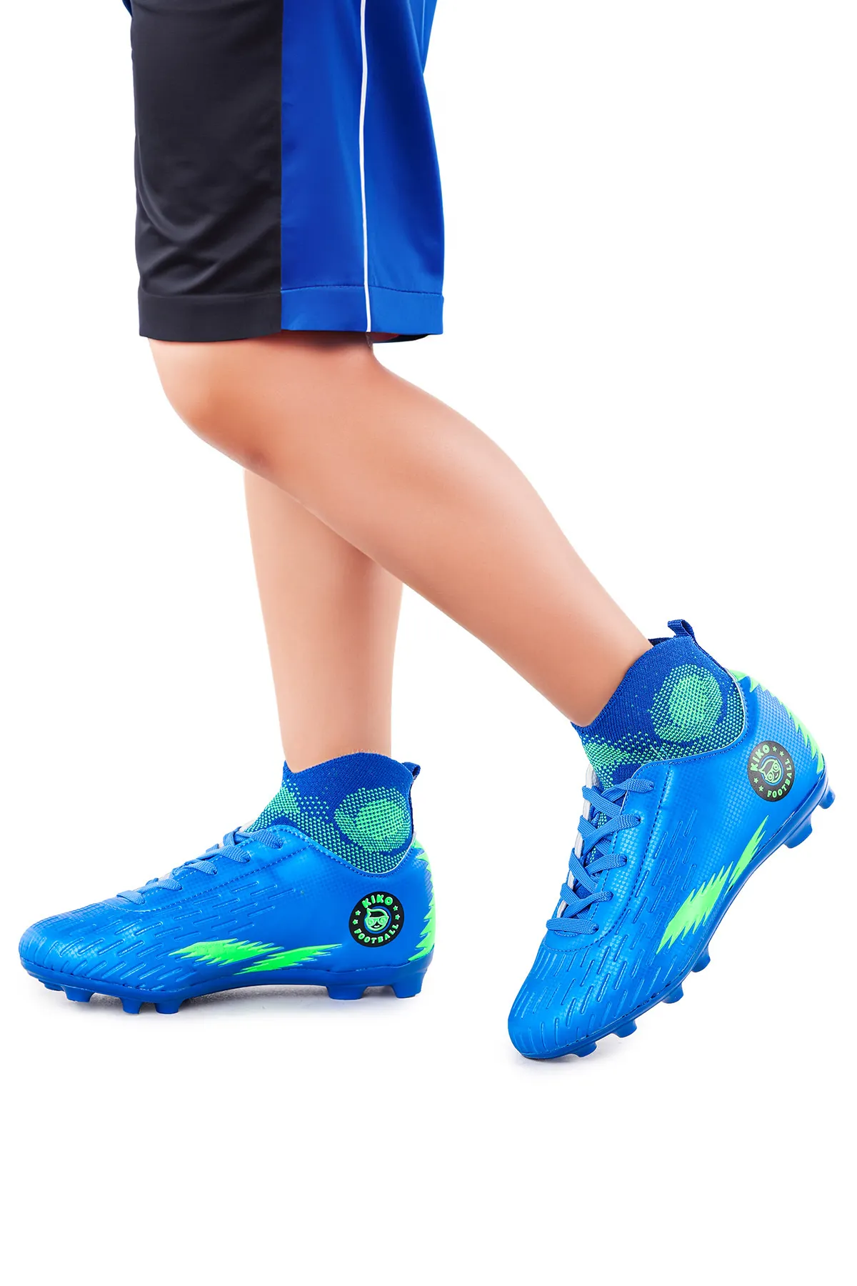Kiko Kids  142 FKP High-Top Crampon Grass Field Jungen-Fußballschuhe
