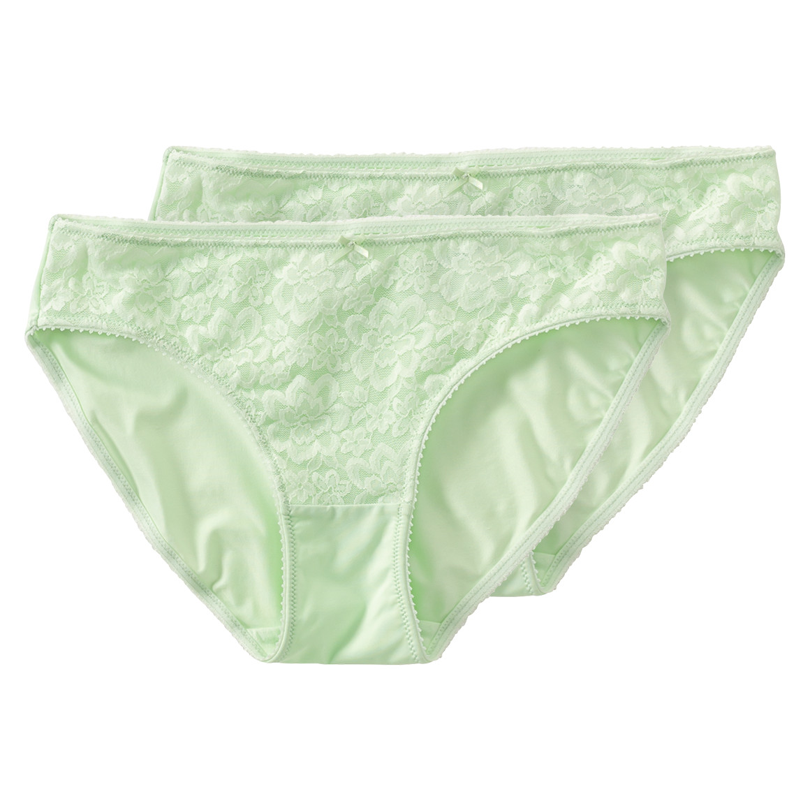 2 Damen Slips mit Spitze