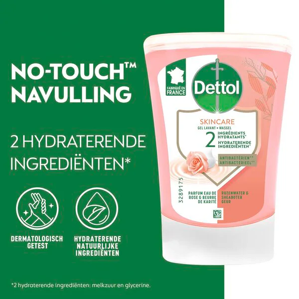 Dettol No-Touch Sheasmør Antibakteriell Håndsåpe Refill 250ml
