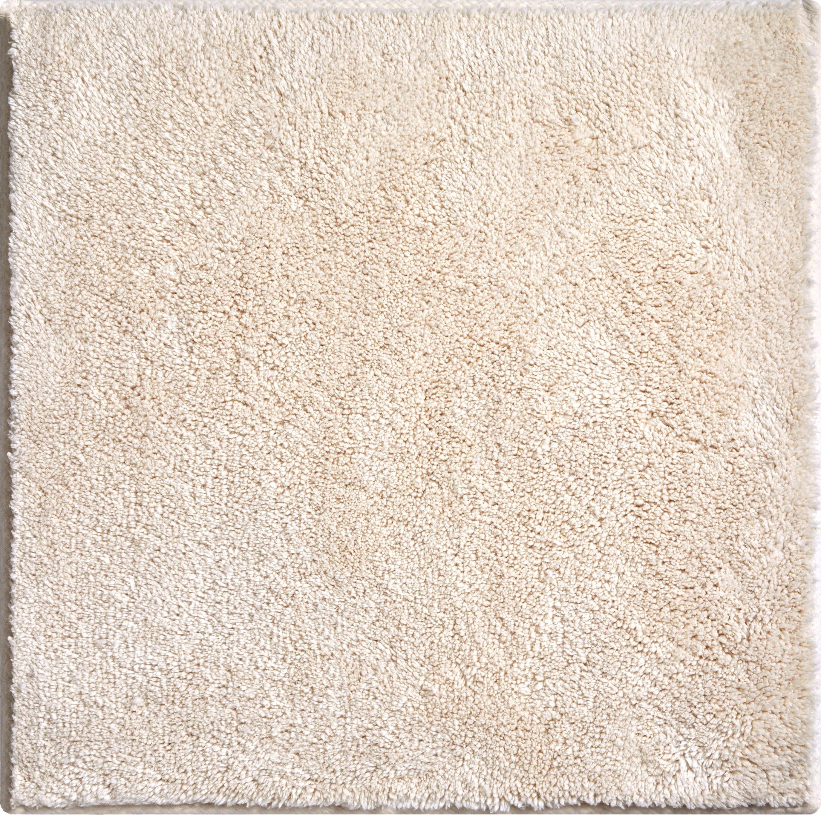 Badematte Marla Grund, Höhe 14 mm, rutschhemmend beschichtet, Baumwolle, quadratisch, Uni Farben, besonders feiner, flauschiger Flor