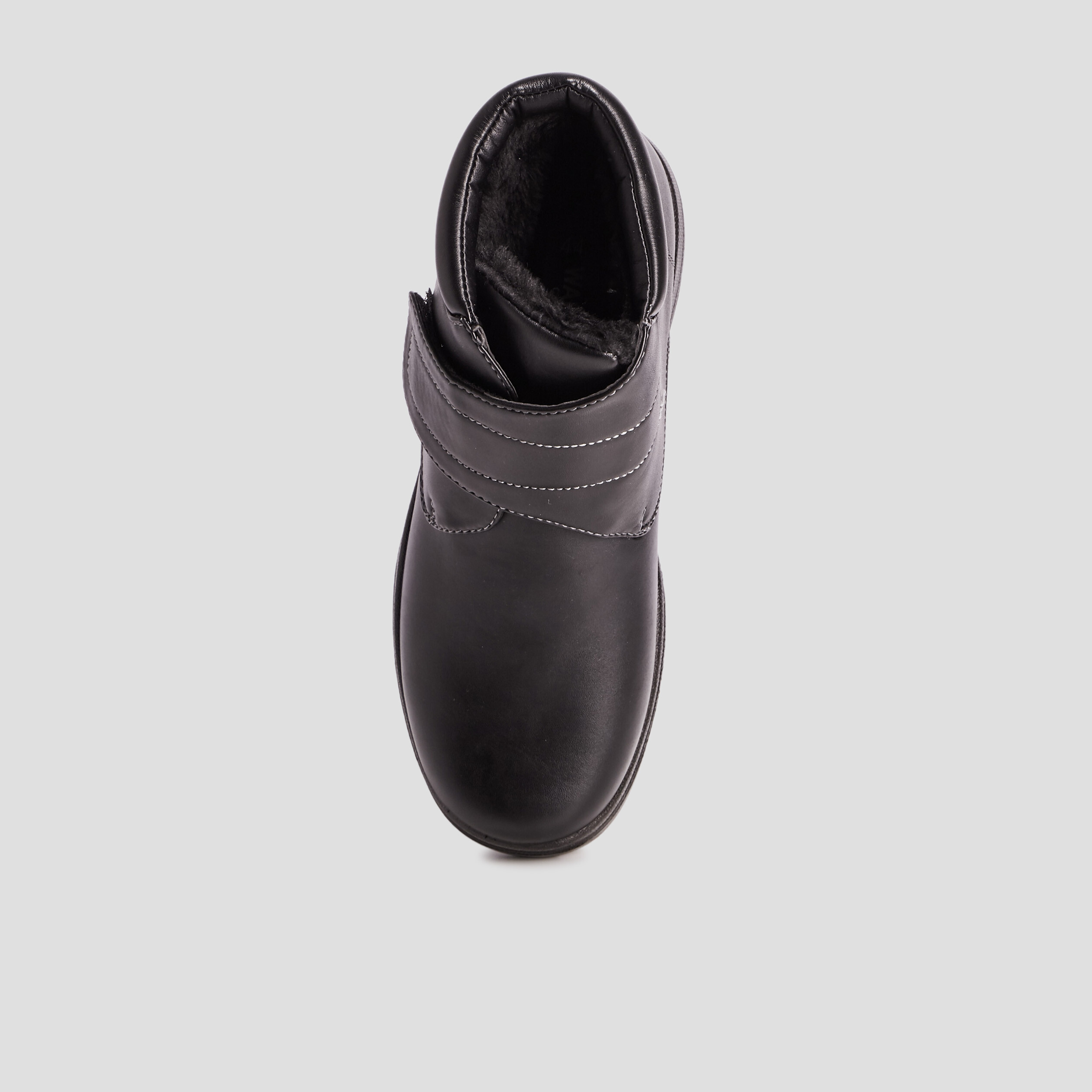 Bottines à scratch noir homme | La Halle