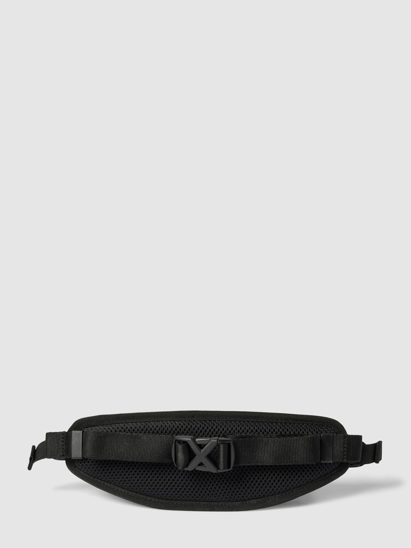 Bauchtasche mit Label-Detail in schwarz
