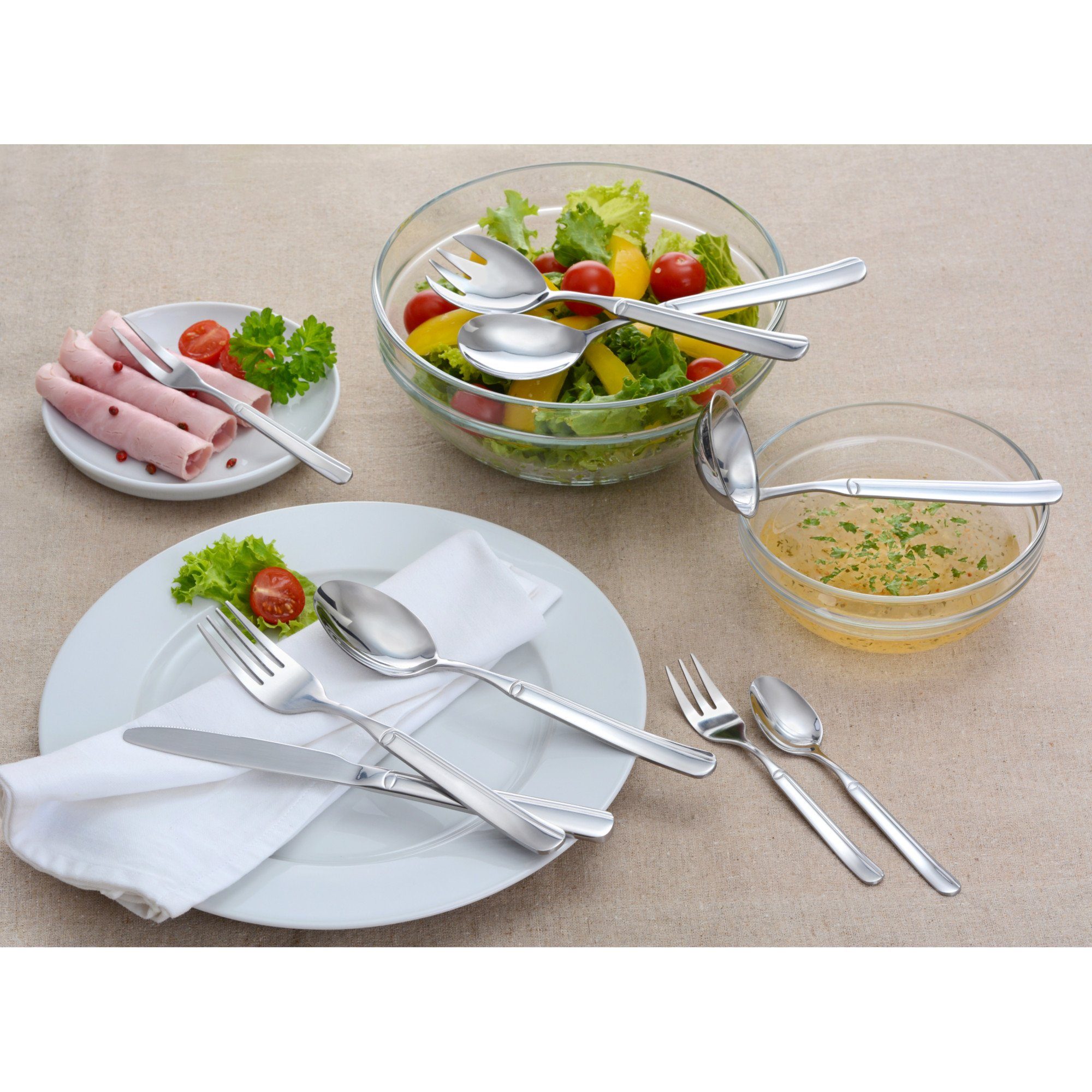 GRÄWE Besteck-Set GRÄWE Besteckkoffer 68-teilig für 12 Personen, Serie Leipzig