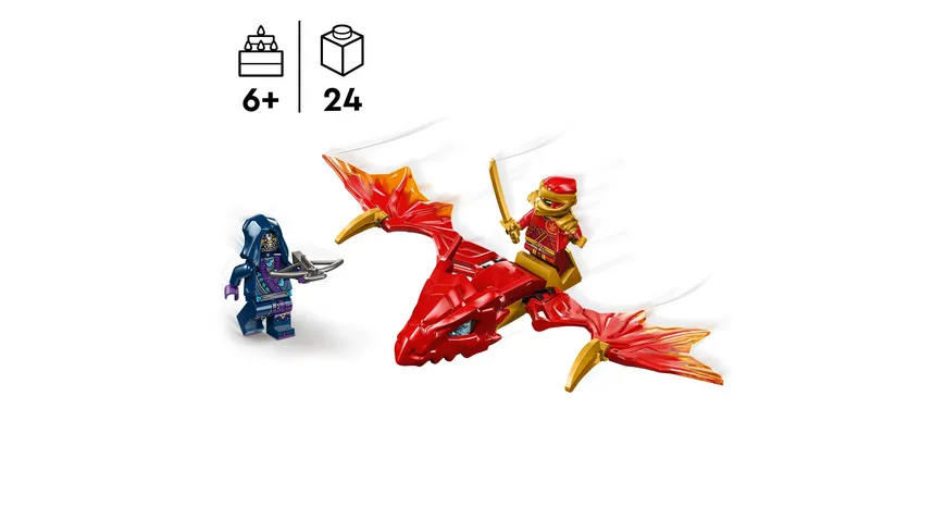 LEGO NINJAGO 71801 Kais Drachengleiter, Ninja-Set mit Drachen-Spielzeug