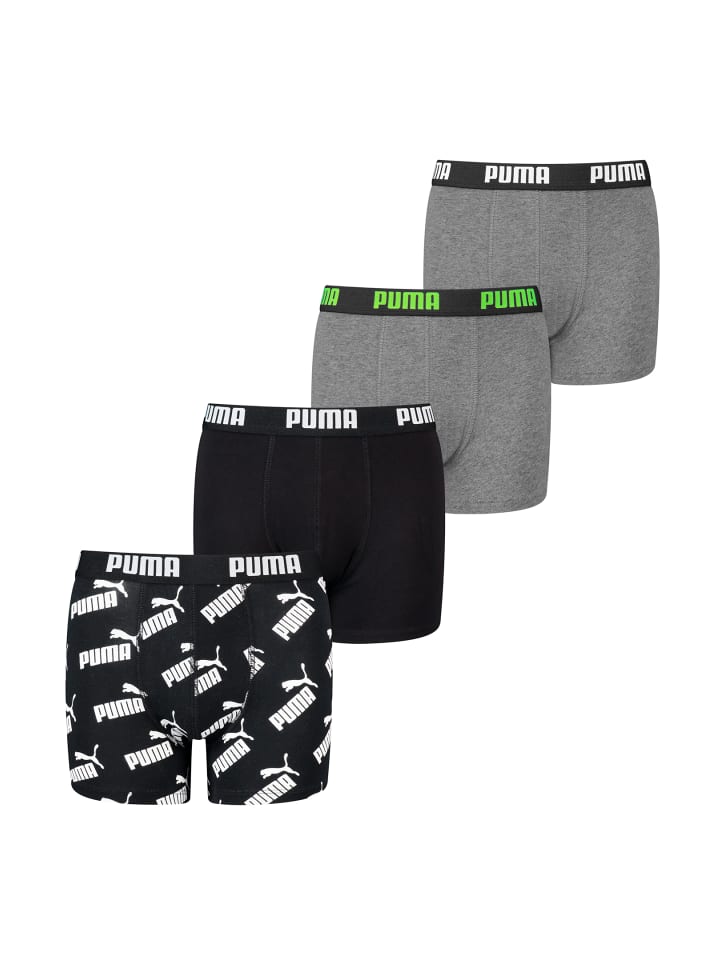 Puma Boxershorts BOYS BASIC BOXER AOP 4P ECOM in Black Combo günstig kaufen