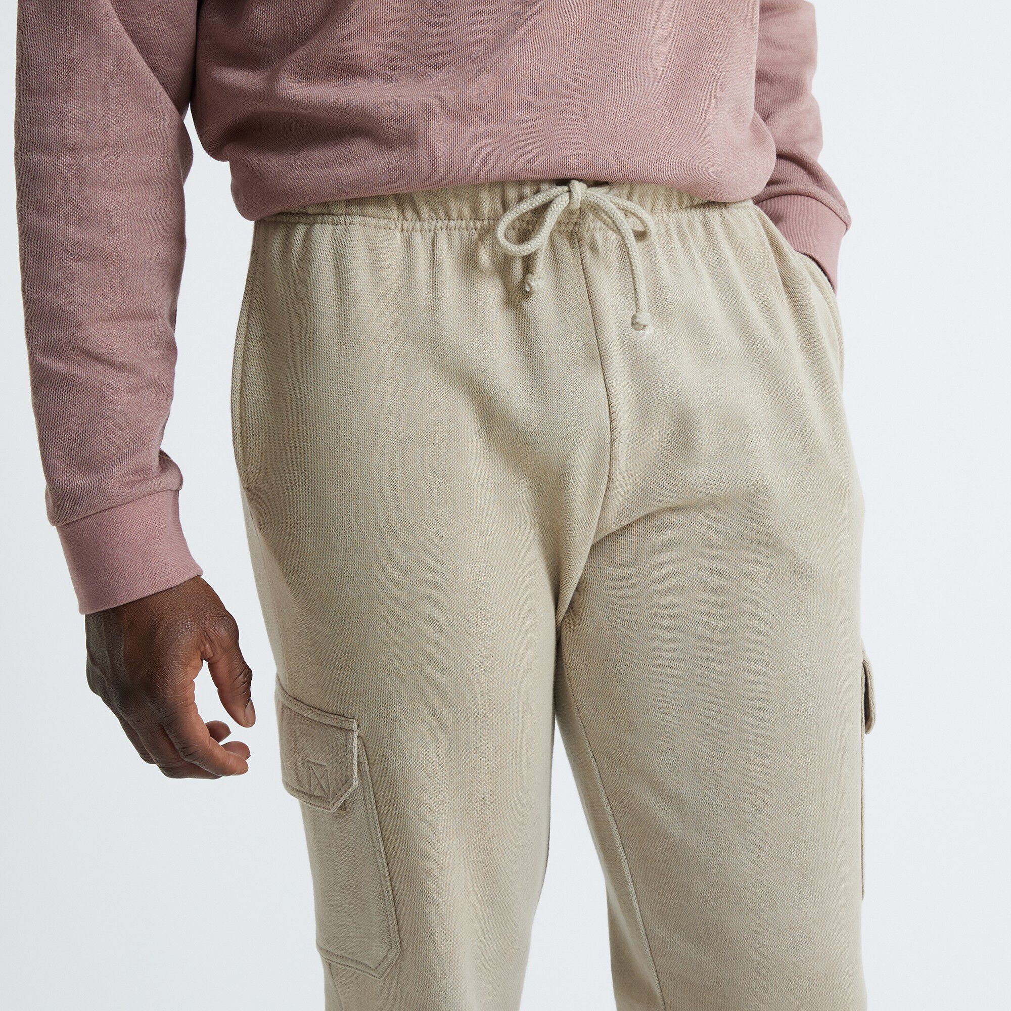 Pantalon molleton cargo bas resserrés