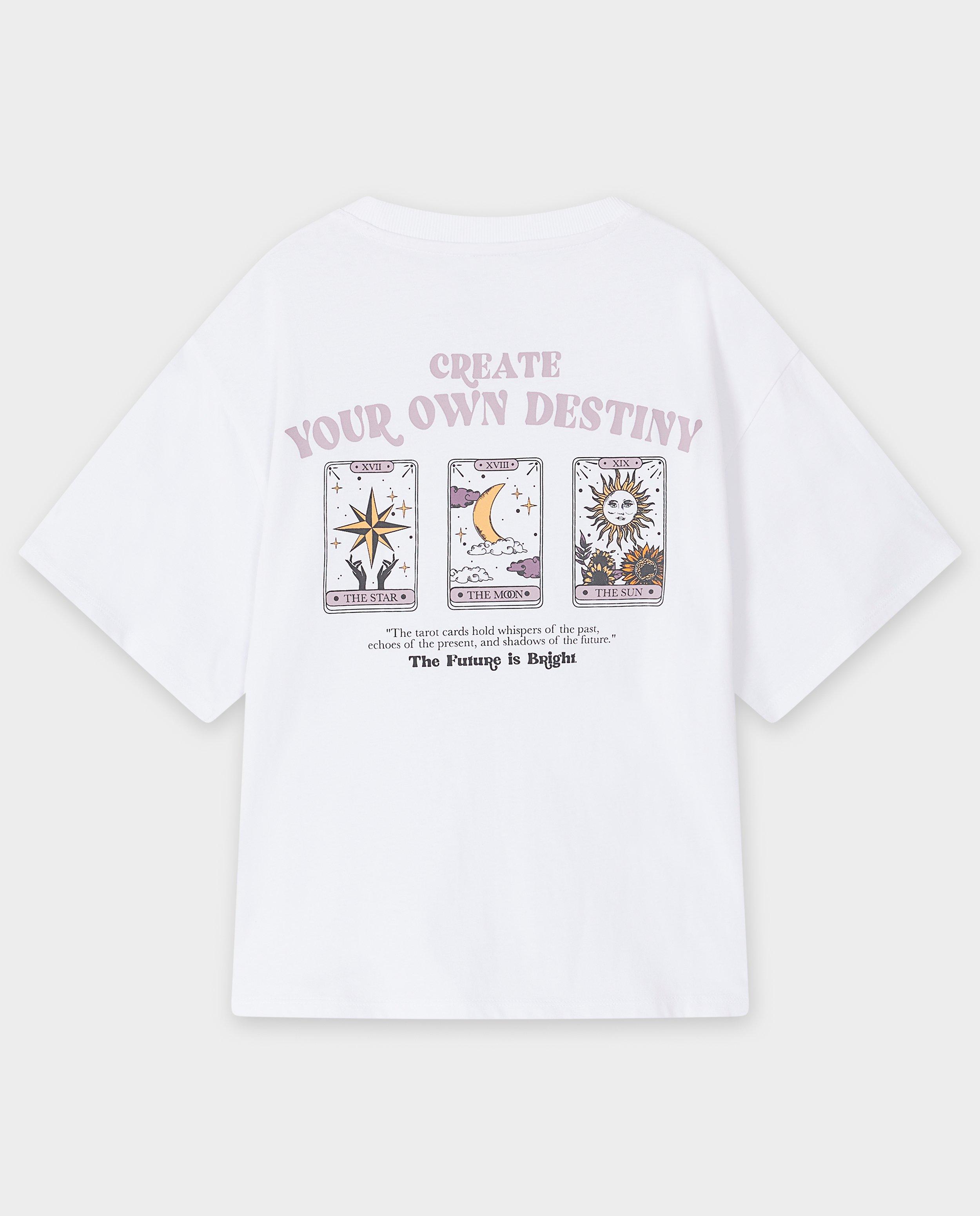 Tricou Groggy cu imprimeu pe spate alb