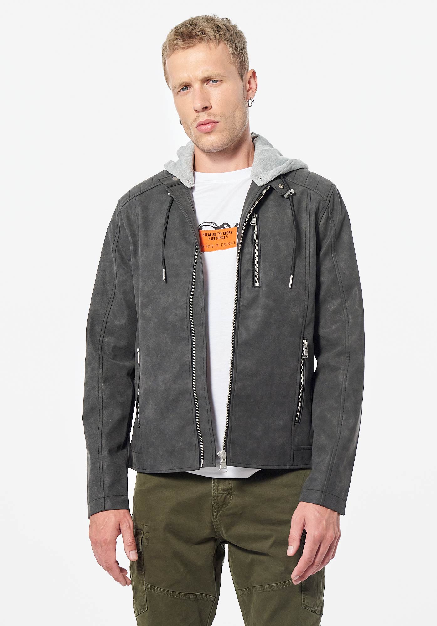 SISKA  Blouson noir Homme