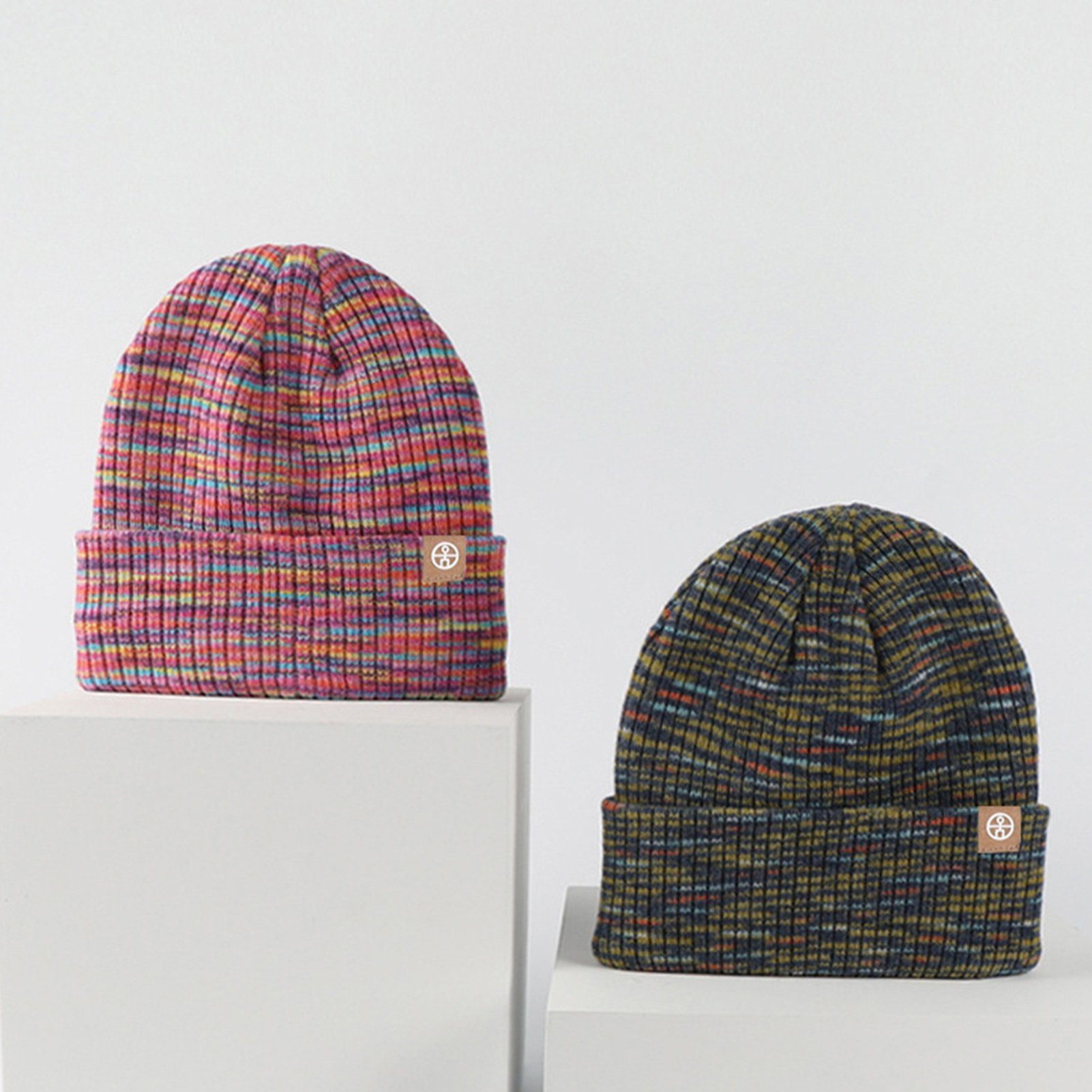 Rutaqian Schlupfmütze 3 In 1 Kinder Winter Set, Kinder Wintermütze Schal Handschuhe Mädchen (Warme Winter Beanie Hut Handschuhe runder Schal Set) Kinder Wintermütze Schal Touchscreen Handschuhe Mädchen Set
