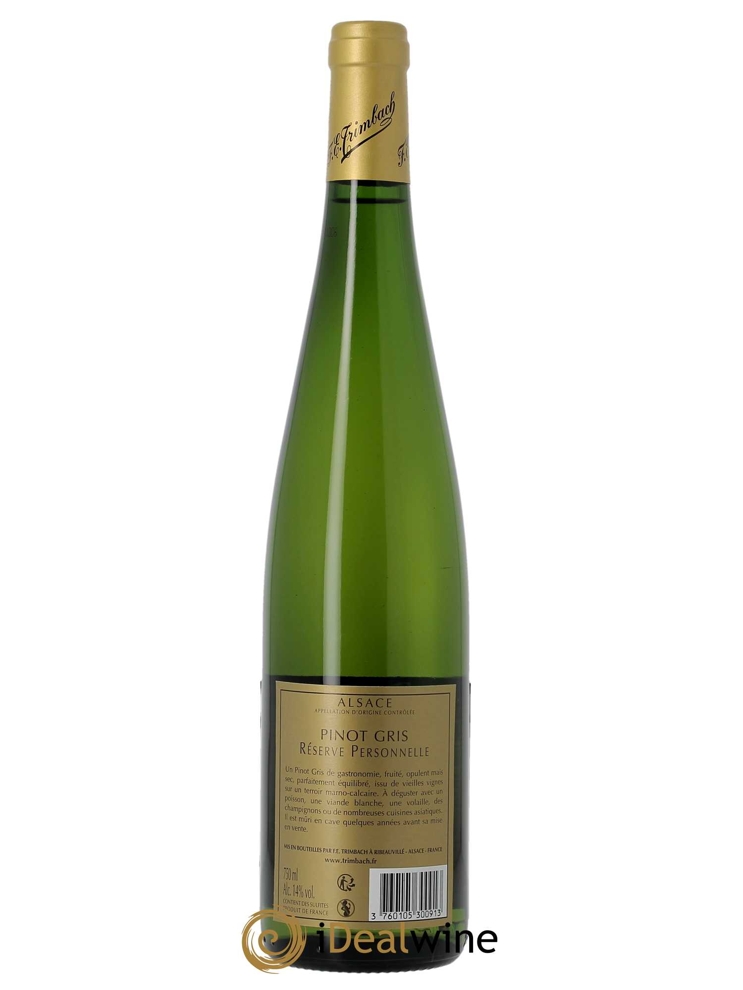 Pinot Gris Réserve Personnelle Trimbach (Domaine)  2017 - Lot de 1 Bouteille