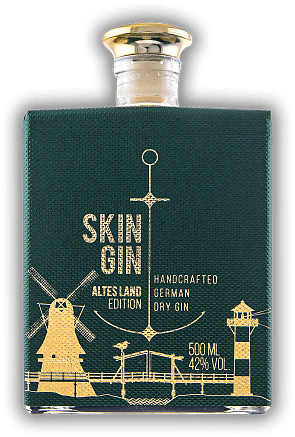 Skin Gin - Edition Altes Land Skin Gin - Edition Altes Land Extravaganter und handgefertigter Dry Gin aus Deutschland. 0,5	 Liter - Vol 42%
