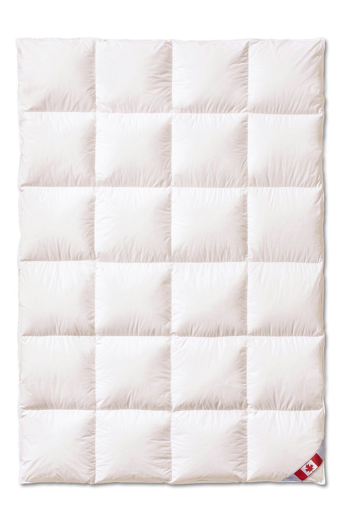 Daunenbettdecke, Daunenbettdecke, 4x6 Canada Warm mit 1cm Steg, 90% Daunen, KÜNSEMÜLLER, Füllung: 90% Daunen 10% Federn, allergikerfreundlich, wohlige Wärme sorgt für angenehmen Schlaf