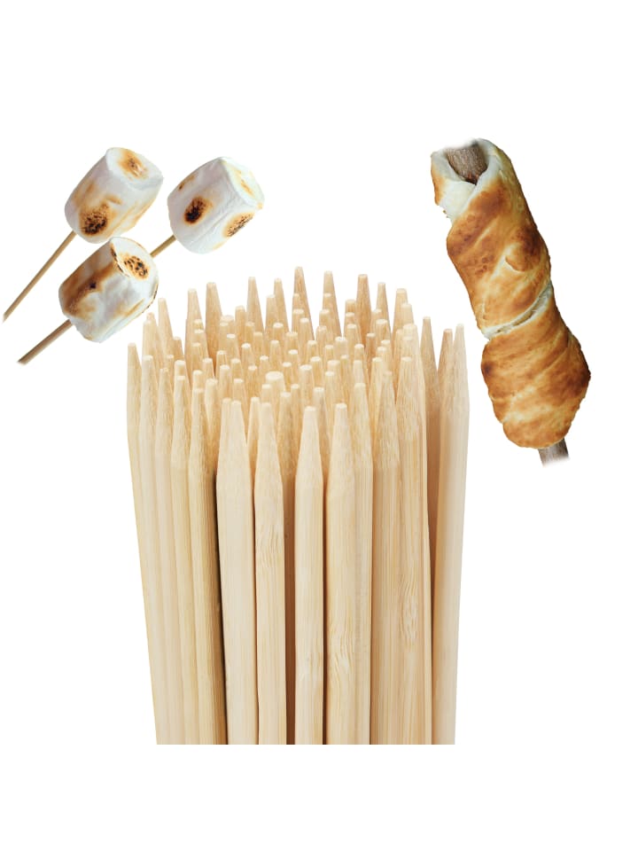 relaxdays 100er Set: Grillspieße in Natur günstig kaufen onesize