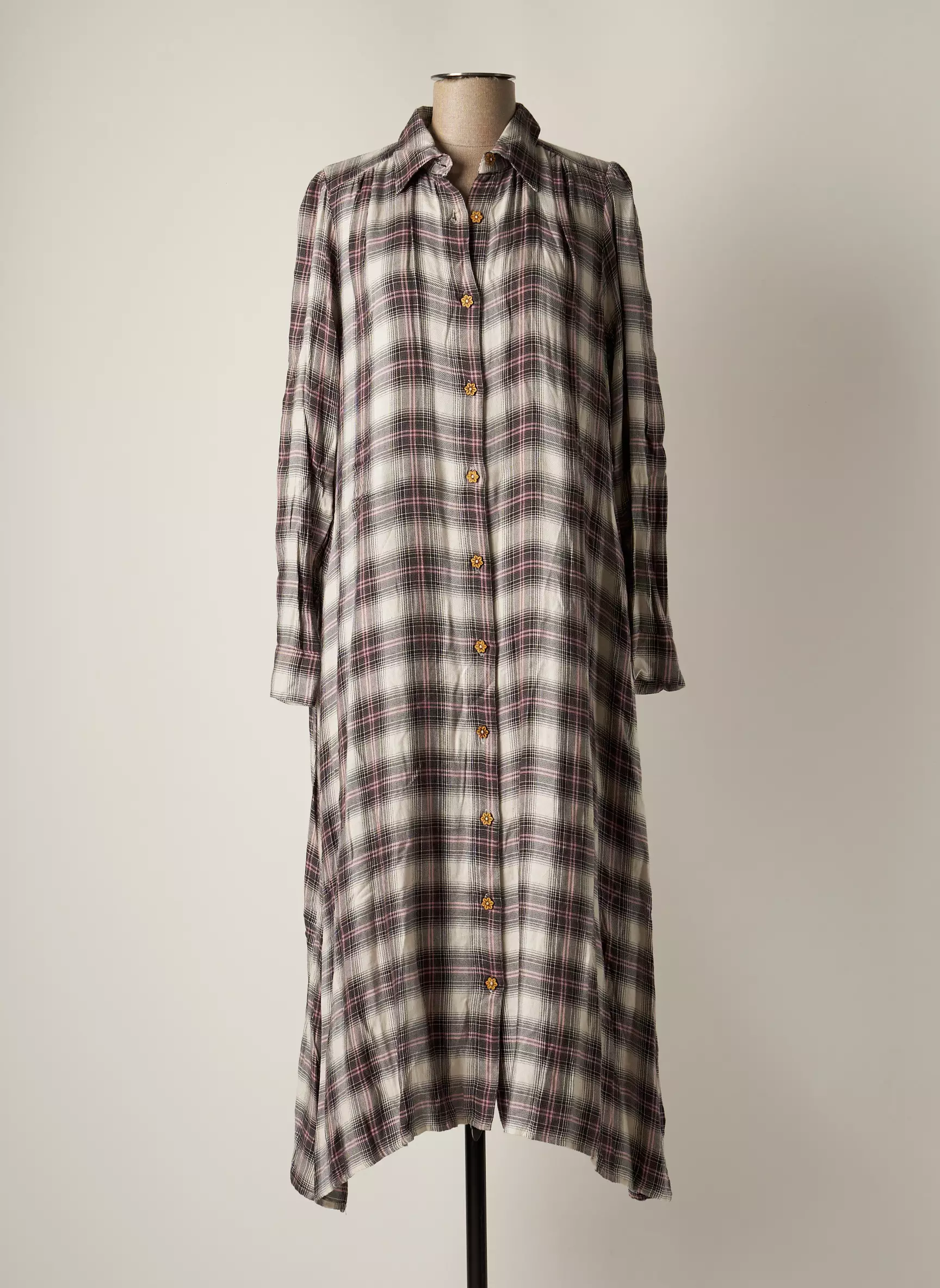 Chicosoleil Robes Longues Femme couleur gris